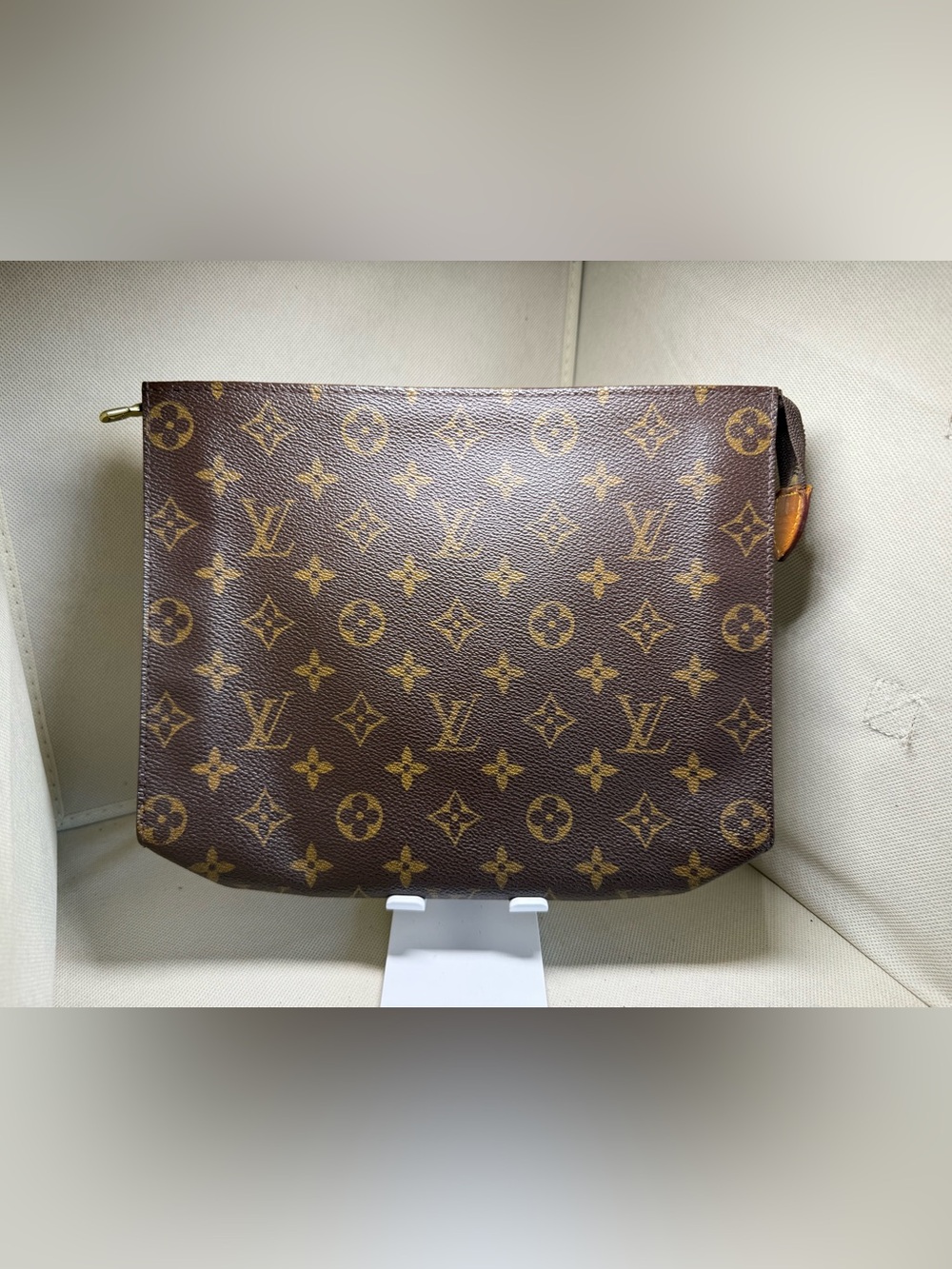 LOUIS VUITTON Monogram Poche Toilette 26 Pouch M47542 LV Auth ka3099